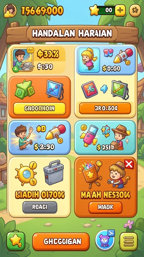 bata123 - Screenshot saat permainan sedang berlangsung.