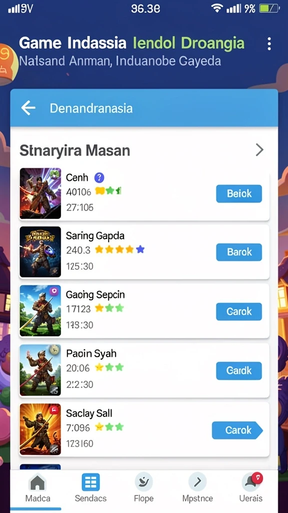 juragan28 - Pengguna dapat melihat daftar permainan yang tersedia dengan mudah.
