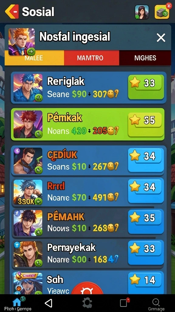 popwin - Berbagai mode permainan untuk dipilih.